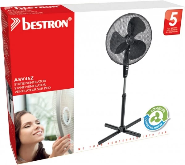 Ventilatoren Bestron ASV 45 Z Standventilator Schwarz 2 Ventilatoren Bestron ASV 45 Z Standventilator Schwarz – Bild 2