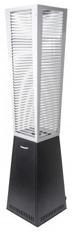 Heizen Activa Canton Tower Heizstrahler Silber/schwarz 1 Heizen Activa Canton Tower Heizstrahler Silber/schwarz