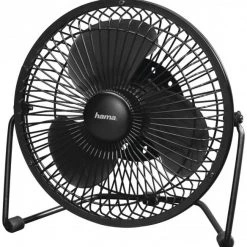 Ventilatoren Hama USB-Tischventilator "Metall" (20cm) 00012364 Schwarz