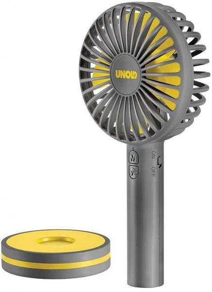 Ventilatoren Unold Breezy Handventilator Grau/gelb 2 Ventilatoren Unold Breezy Handventilator Grau/gelb – Bild 2