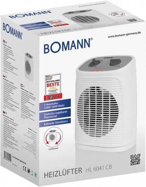 Heizen BOMANN HL 6041 CB Heizlüfter Weiß 6 Heizen BOMANN HL 6041 CB Heizlüfter Weiß – Bild 6
