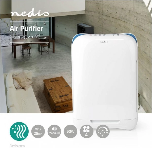 Lüften Nedis AIPU200CWT Luftreiniger Weiß 5 Lüften Nedis AIPU200CWT Luftreiniger Weiß – Bild 5
