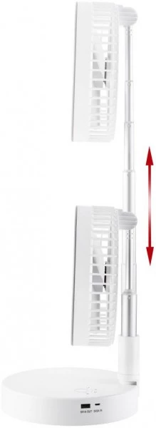 Ventilatoren Unold 86720 Teleskop-Venti Cordless Weiß/grau 6 Ventilatoren Unold 86720 Teleskop-Venti Cordless Weiß/grau – Bild 6