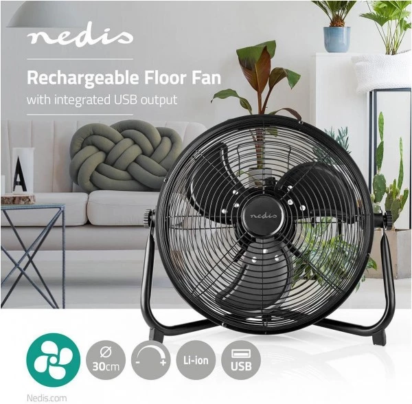 Ventilatoren Nedis FNFL20CBK30 Bodenventilator Schwarz 6 Ventilatoren Nedis FNFL20CBK30 Bodenventilator Schwarz – Bild 6