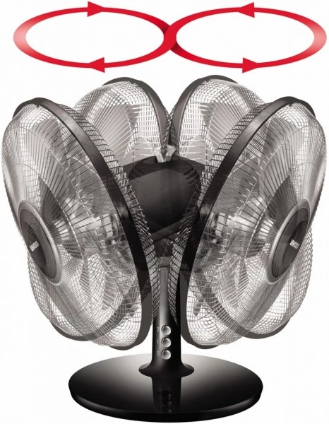 Ventilatoren Unold 86817 Tischventilator Silverline Schwarz/silber 2 Ventilatoren Unold 86817 Tischventilator Silverline Schwarz/silber – Bild 2