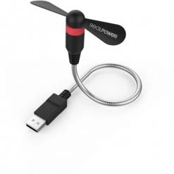 Ventilatoren RealPower Mini USB Fan USB-Ventilator Schwarz