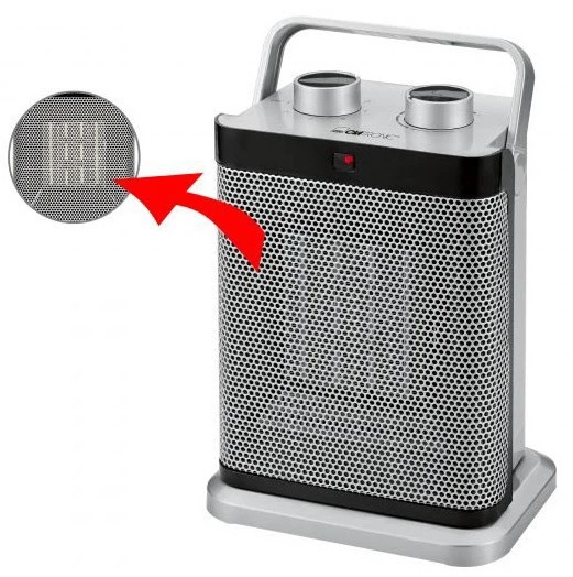 Heizen Clatronic HL 3631 Keramik-Heizer Silber 4 Heizen Clatronic HL 3631 Keramik-Heizer Silber – Bild 4