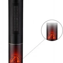 Heizen SHX SHX20HSKE2002F Heizlüfter Elektrisches Kaminfeuer Schwarz