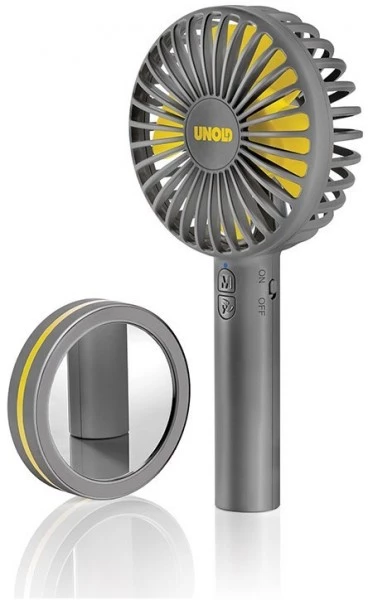 Ventilatoren Unold Breezy Handventilator Grau/gelb 3 Ventilatoren Unold Breezy Handventilator Grau/gelb – Bild 3