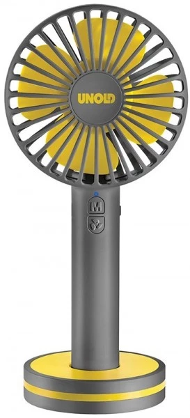 Ventilatoren Unold Breezy Handventilator Grau/gelb 1 Ventilatoren Unold Breezy Handventilator Grau/gelb