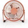 Ventilatoren Nedis FNDK1PK10 Mini-Ventilator (10cm) Tischventilator Retro-rosa