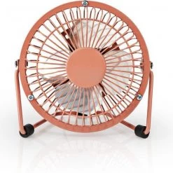 Ventilatoren Nedis FNDK1PK10 Mini-Ventilator (10cm) Tischventilator Retro-rosa