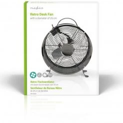 Ventilatoren Nedis FNCL10GM20 Retro (25cm) Tischventilator Stahlgrau -Heizen Verkäufe 2022 f23d13f8 6560 4102 beab c4451b2de123 600x600